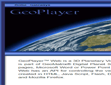 Tablet Screenshot of geoplayer.com
